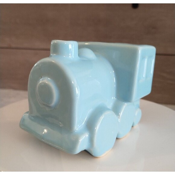 Vintage Shawnee Pottery S.R.R. Train Engine & Train Car Planters 4pc Set #552 - Picture 9 of 16